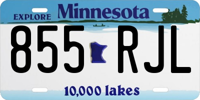 MN license plate 855RJL