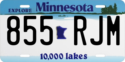 MN license plate 855RJM