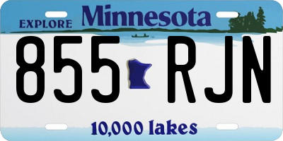 MN license plate 855RJN