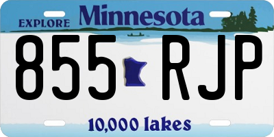 MN license plate 855RJP