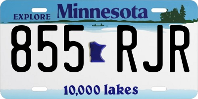 MN license plate 855RJR