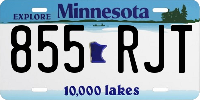 MN license plate 855RJT