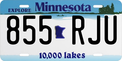 MN license plate 855RJU