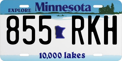 MN license plate 855RKH