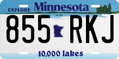 MN license plate 855RKJ