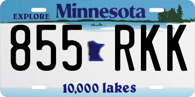 MN license plate 855RKK