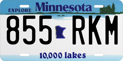MN license plate 855RKM