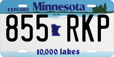 MN license plate 855RKP
