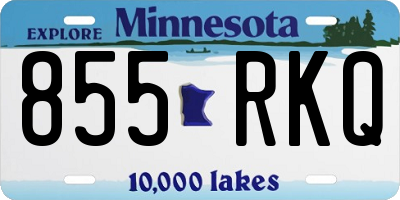 MN license plate 855RKQ