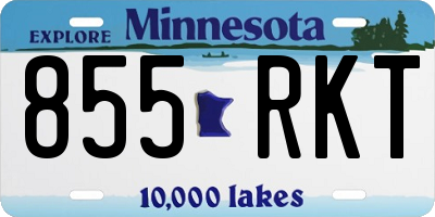 MN license plate 855RKT