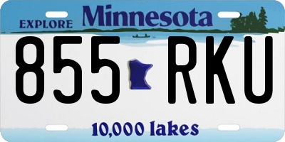 MN license plate 855RKU