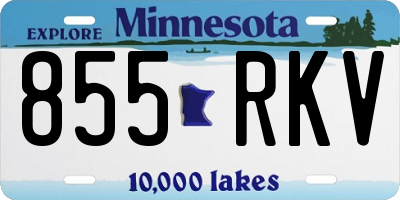 MN license plate 855RKV