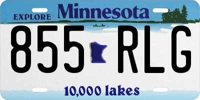 MN license plate 855RLG