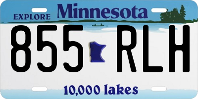 MN license plate 855RLH