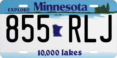 MN license plate 855RLJ