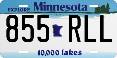MN license plate 855RLL