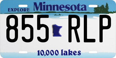 MN license plate 855RLP