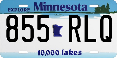 MN license plate 855RLQ