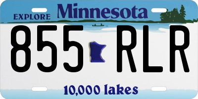 MN license plate 855RLR