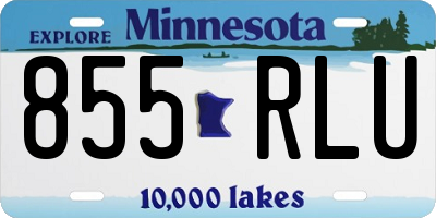 MN license plate 855RLU