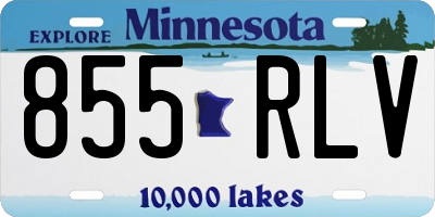 MN license plate 855RLV