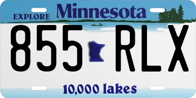 MN license plate 855RLX