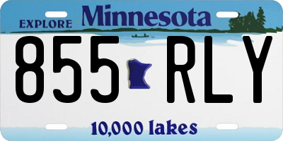 MN license plate 855RLY