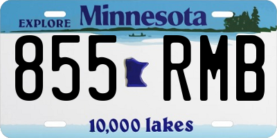 MN license plate 855RMB