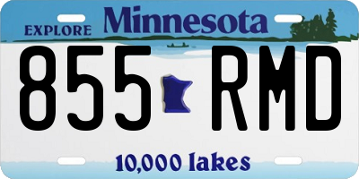 MN license plate 855RMD