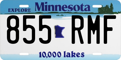 MN license plate 855RMF