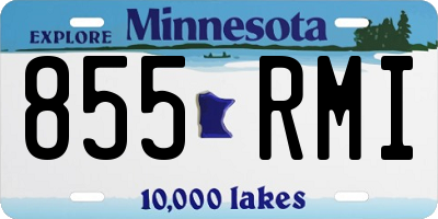 MN license plate 855RMI