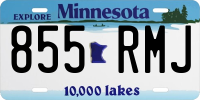 MN license plate 855RMJ