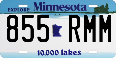 MN license plate 855RMM