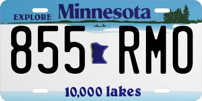 MN license plate 855RMO