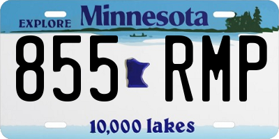 MN license plate 855RMP