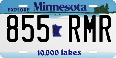 MN license plate 855RMR
