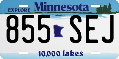 MN license plate 855SEJ