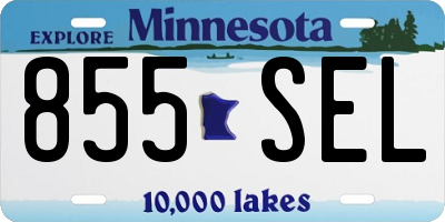 MN license plate 855SEL