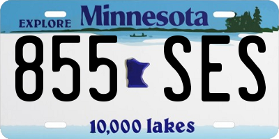 MN license plate 855SES