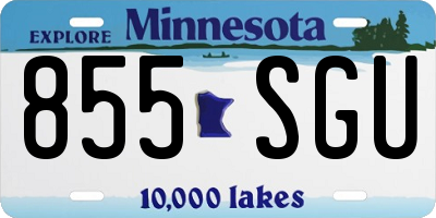 MN license plate 855SGU