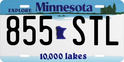 MN license plate 855STL