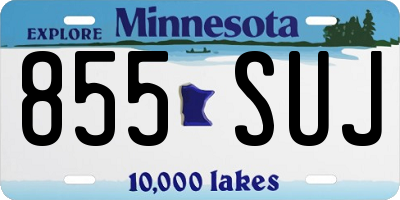 MN license plate 855SUJ
