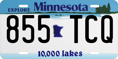 MN license plate 855TCQ