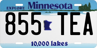 MN license plate 855TEA