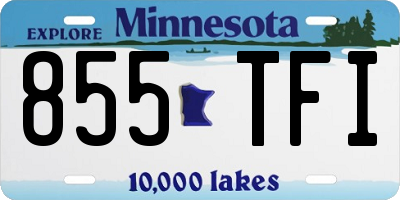 MN license plate 855TFI