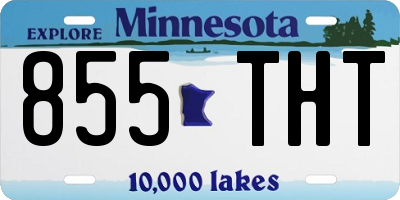 MN license plate 855THT