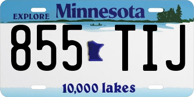 MN license plate 855TIJ