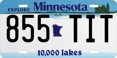 MN license plate 855TIT