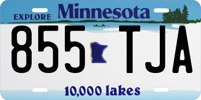 MN license plate 855TJA