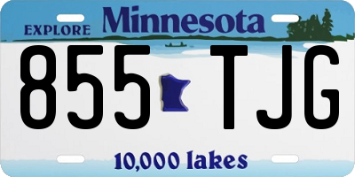 MN license plate 855TJG